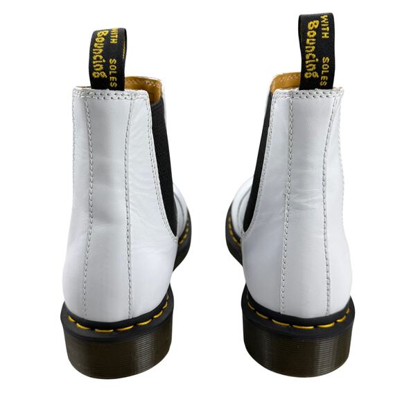 NWOT DR. MARTEN 2976 Yellow Stitch Smooth Leather Chelsea Boots Women US 11 - Picture 7 of 14